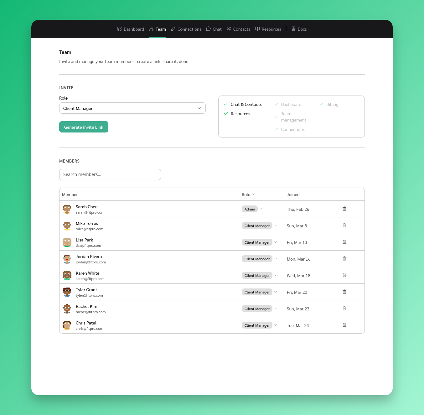 Change a member&rsquo;s role