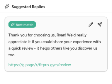 Never Miss an Opportunity for a Review